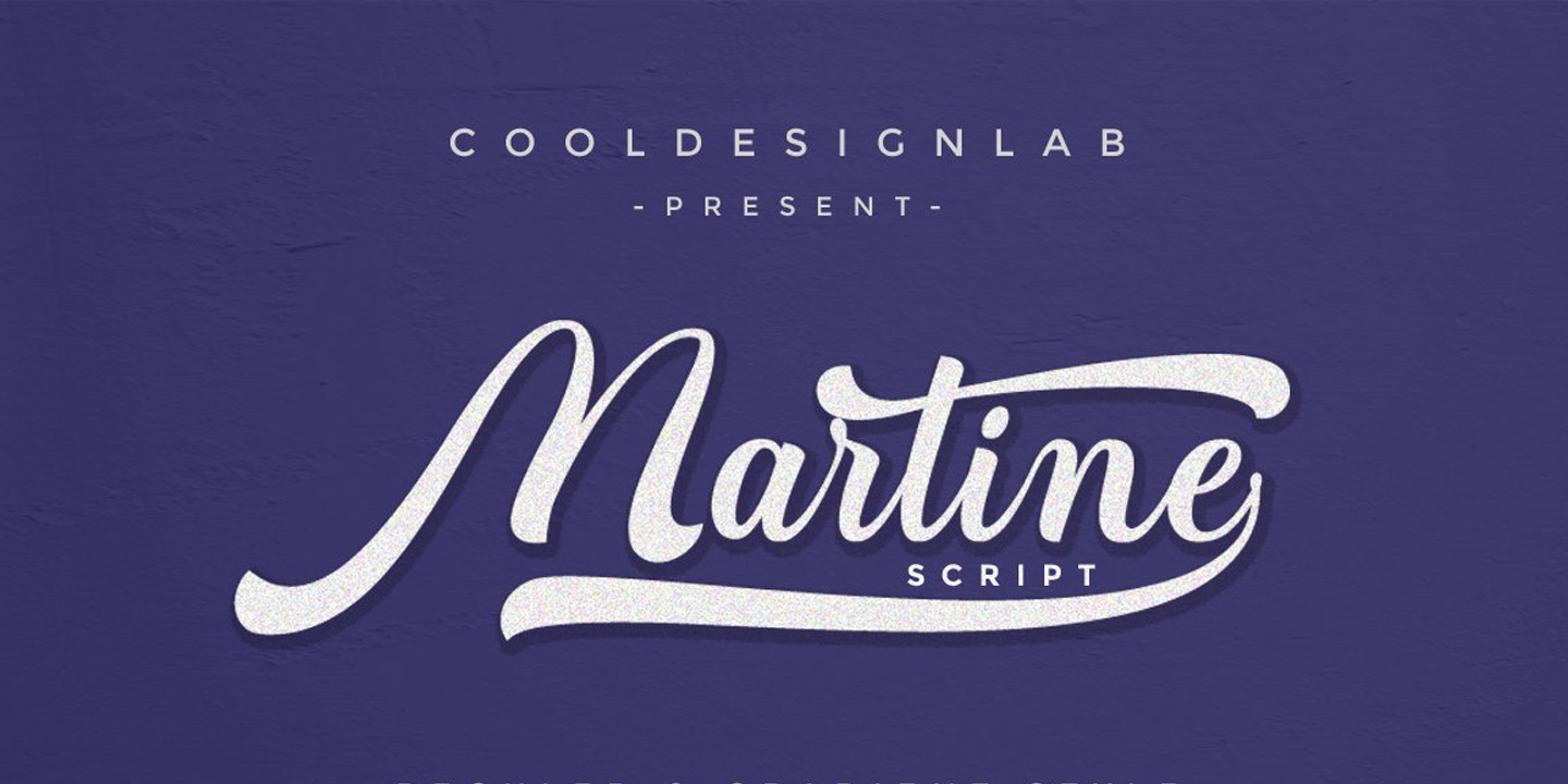 Example font Martine Script #1